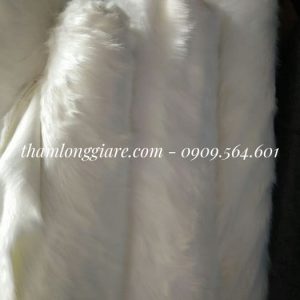 Thảm lông ngắn màu trắng 1m*1,6m- Lông thú cao cấp chuyên trong chụp ảnh, trang trí